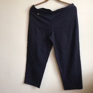 Plus size Casual Capri Navy and Silver US 22W